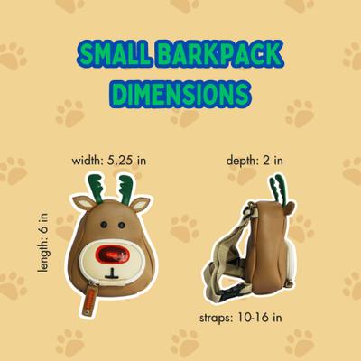 Show full view: Ruffsack Rudolph Handmade Dog Backpack with Harness, Brown, Small slide 6 of 6
