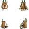 Show in main carousel: Ruffsack Rudolph Handmade Dog Backpack with Harness, Brown, Small slide 2 of 6