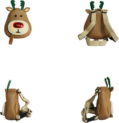 Show full view: Ruffsack Rudolph Handmade Dog Backpack with Harness, Brown, Small slide 2 of 6
