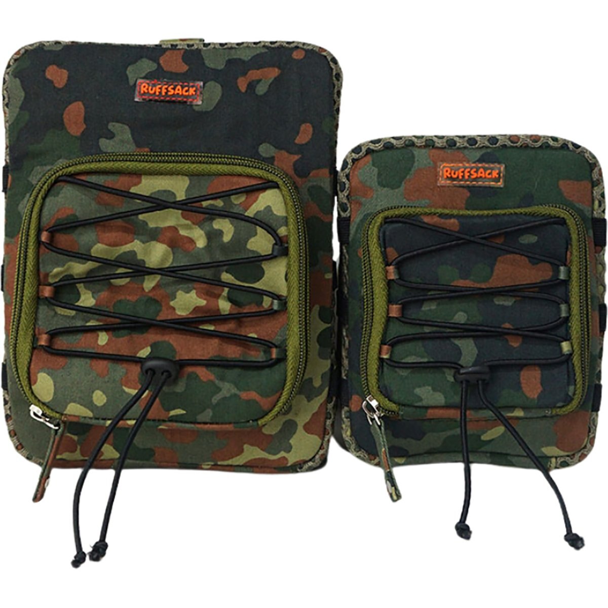 Ruffsack Scout Handmade Dog Backpack with Harness, Green, Medium