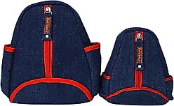 Ruffsack Lee Handmade Dog Backpack with Harness, Blue, Small