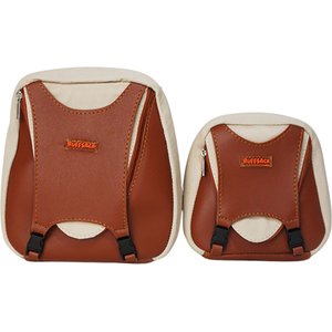 RUFFSACK Finny Fur Handmade Dog Backpack with Harness, Blush