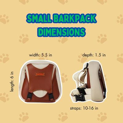 Show full view: Ruffsack Reed Handmade Dog Backpack with Harness, Brown, Small slide 6 of 6