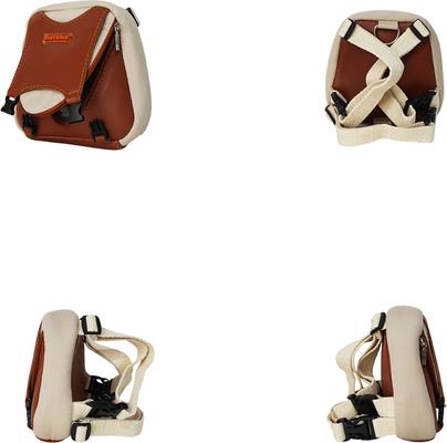 Show full view: Ruffsack Reed Handmade Dog Backpack with Harness, Brown, Small slide 2 of 6