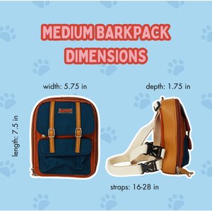 Ruffsack Dale Handmade Dog Backpack with Harness, Rust, Medium