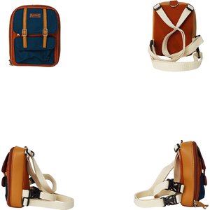 Ruffsack Dale Handmade Dog Backpack with Harness, Rust, Medium