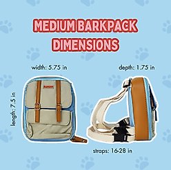 Ruffsack Dale Handmade Dog Backpack with Harness, Light Blue, Medium slide 2 of 6
