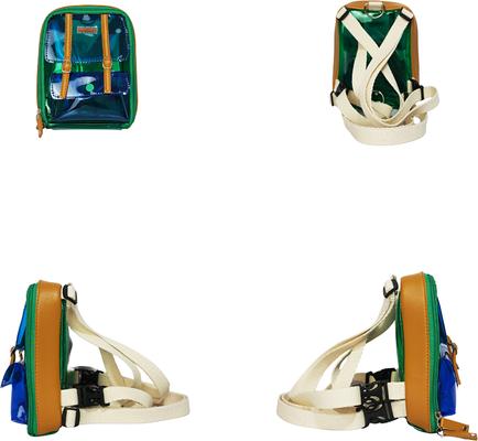 Show full view: Ruffsack Jelly Dale Handmade Dog Backpack with Harness, Green, Medium slide 2 of 5