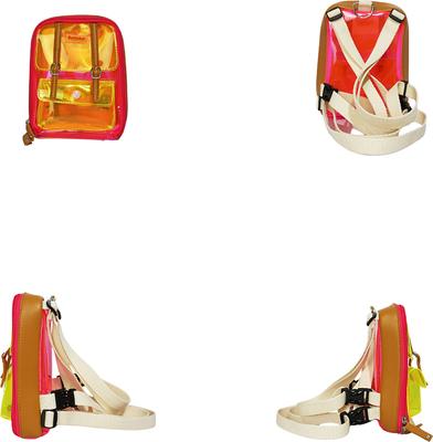 Show full view: Ruffsack Jelly Dale Handmade Dog Backpack with Harness, Pink, Medium slide 2 of 6