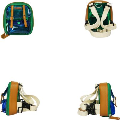 Show full view: Ruffsack Jelly Dale Handmade Dog Backpack with Harness, Green, Small slide 2 of 5