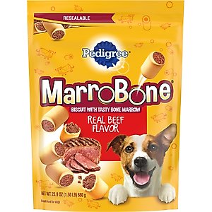 Pedigree Marrobone Real Beef Flavor Biscuit Dog Treats, 24-oz bag
