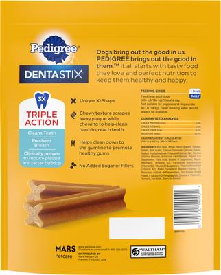 Show full view: Pedigree Dentastix Large Original Chicken Flavor Dental Dog Treats, 18 count slide 3 of 12