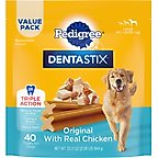 Pedigree Dentastix Large Original Chicken Flavor Dental Dog Treats, 40 count