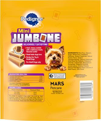 Show full view: Pedigree Mini Jumbone Real Beef Flavor Dog Treats, 35 count slide 4 of 15