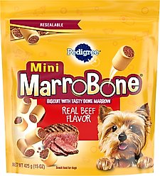 Pedigree Mini Marrobone Real Beef Flavor Biscuit Dog Treats, 15-oz bag