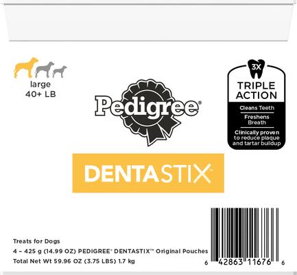 Show full view: Pedigree Dentastix Large Original Chicken Flavor Dental Dog Treats, 72 count slide 3 of 12