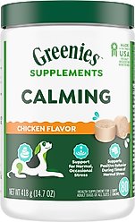 Greenies Calming Chicken Flavored Soft Chew Calming Supplement for Dogs, 80 count