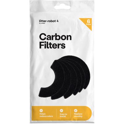 Whisker Whisker Litter-Robot 4 Carbon Filters, 6 count