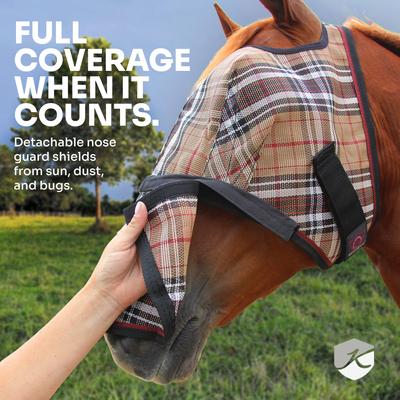 Show full view: Kensington Protective Products Horse Fly Mask with Removable Nose, Atlantis, Large slide 8 of 8
