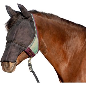 Kensington Protective Products UViator CatchMask with Ears & Nose Horse Fly Mask, Large, Imperial Jade