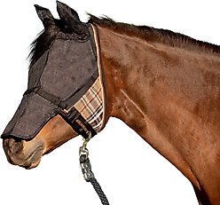 Kensington Protective Products UViator CatchMask with Ears & Nose Horse Fly Mask, Large, Deluxe Black