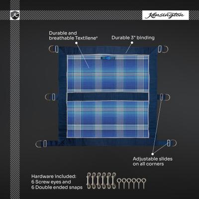 Show full view: Kensington Protective Products Stall with Hardware Horse Stall Door Guard, Lavender Mint slide 4 of 6