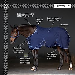 Kensington Protective Products Poly Cotton Stable Sheet Horse Sheet, Hunter, 75-in slide 2 of 6