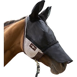 Kensington Protective Products UViator CatchMask with Ears & Nose Horse Fly Mask, Large, Desert Sand