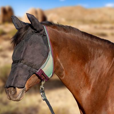 Show full view: Kensington Protective Products UViator CatchMask with Ears & Nose Horse Fly Mask, Large, Imperial Jade slide 2 of 10