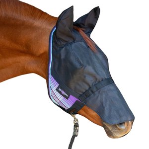 Kensington Protective Products UViator CatchMask with Ears & Nose Horse Fly Mask, Medium, Lavender Mint