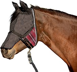 Kensington Protective Products UViator CatchMask with Ears & Nose Horse Fly Mask, Large, Merlot