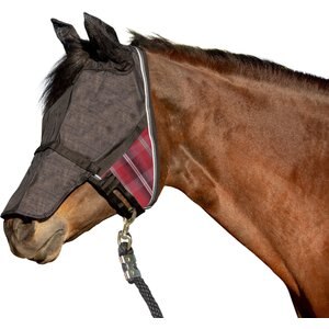 Kensington Protective Products UViator CatchMask with Ears & Nose Horse Fly Mask, Medium, Merlot