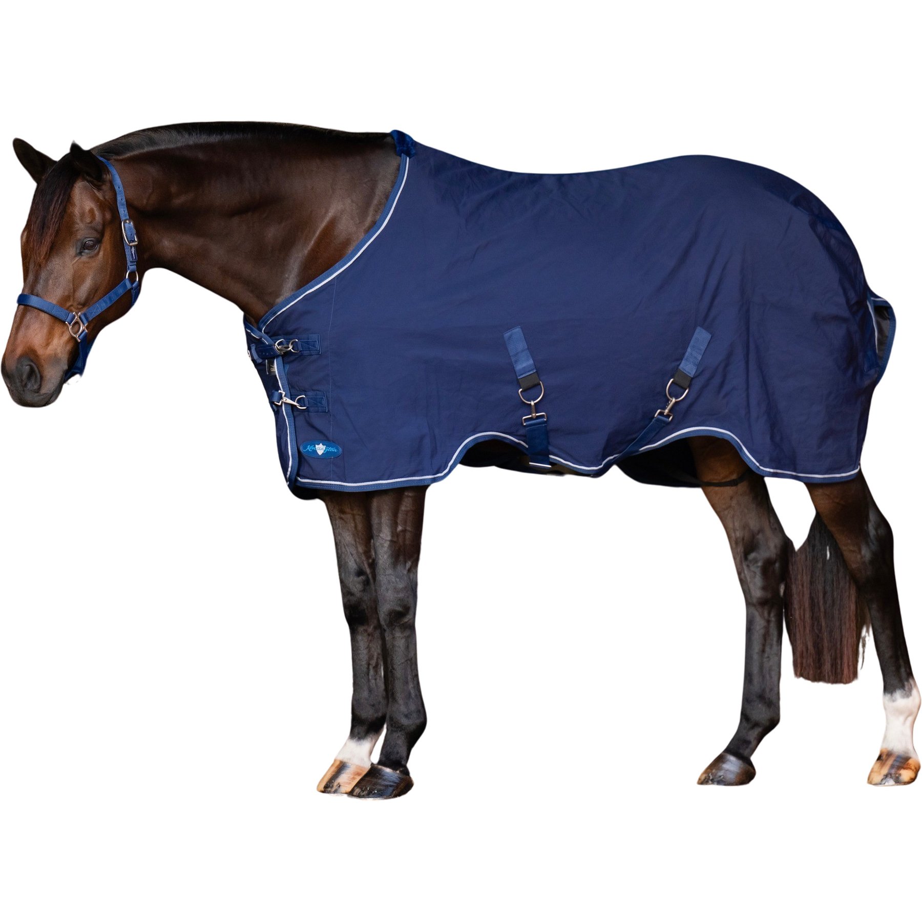 Kensington Protective Products Poly Cotton Horse Stable Sheet, Navy, 84-in