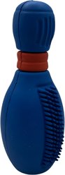 EVERFETCH Natural Rubber Dental Bowling Pin Treat-Holder BBQ Scented Dog Chew Toy