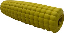 EVERFETCH Natural Rubber Corn Lickable Treat-Holder BBQ Scented Dog Chew Toy