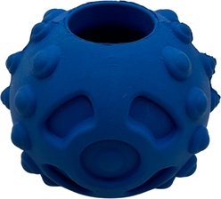 EVERFETCH Natural Rubber Beef Scented Dental Ball Treat-Holder Dog Chew Toy