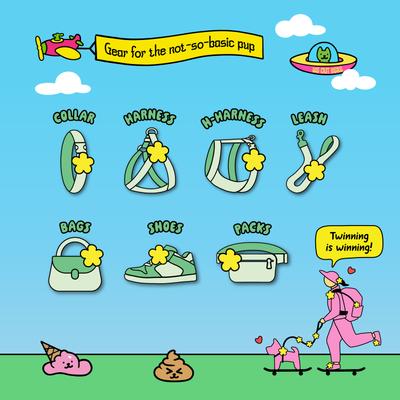 Show full view: Jiby Dog Crew Bumblebee Jiby Dog Collar Accessory slide 6 of 6