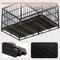 Show in main carousel: Yafylly Heavy Duty Double Door Dog Crate with 2 Removable Pans, Black, X-Large: 61 inch slide 8 of 8
