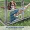 Show in main carousel: Yafylly Outdoor Dog Kennel, Silver, Large: 121.4 x 121.4 x 76-in slide 6 of 7