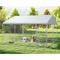 Show in main carousel: Yafylly Outdoor Dog Kennel, Silver, Large: 121.4 x 121.4 x 76-in slide 1 of 7
