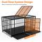 Show in main carousel: Yafylly Heavy Duty Double Door Dog Crate with 2 Removable Pans, Black, X-Large: 61 inch slide 6 of 8