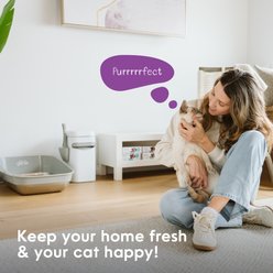Litter Genie Platinum Stainless Steel Cat Litter Box, Grey slide 2 of 8