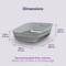 Show in main carousel: Litter Genie Platinum Stainless Steel Cat Litter Box, Grey slide 6 of 8