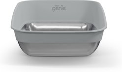 Litter Genie Platinum Stainless Steel Cat Litter Box, Grey