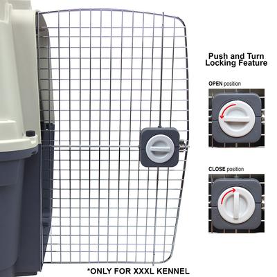 Show full view: SportPet Designs Airline Compliant Dog Kennel, Grey, 3X-Large: 48-in slide 4 of 12