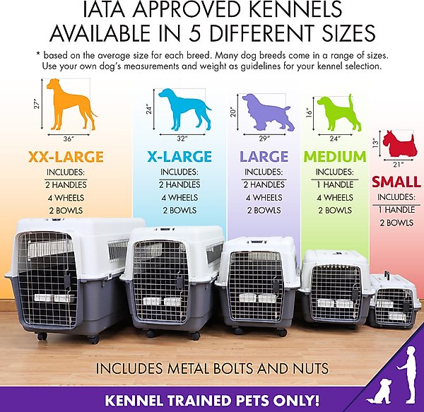 Show full view: SportPet Designs Airline Approved Dog Kennel, Grey, X-Large: 35-in slide 5 of 7