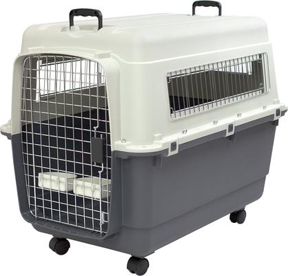 Show full view: SportPet Designs Airline Compliant Dog Kennel, Grey, X-Large: 35-in slide 2 of 12