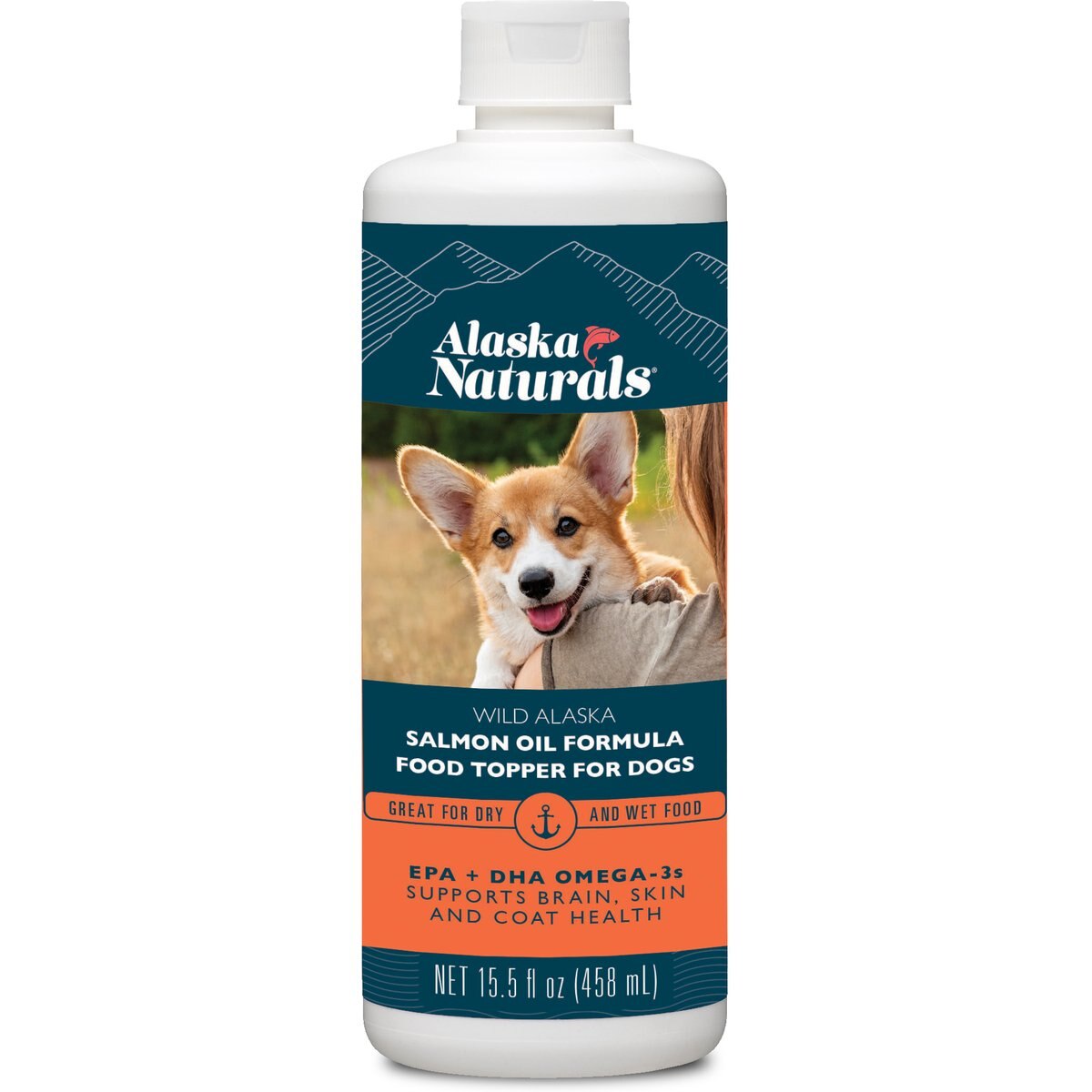 Alaska Naturals Wild Alaskan Salmon Oil Formula Dog Supplement, 15.5-fl oz bottle