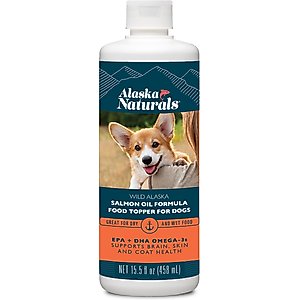 Alaska Naturals Wild Alaskan Salmon Oil Formula Dog Supplement, 15.5-fl oz bottle