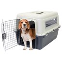 SportPet Designs Airline Compliant Dog Kennel, Grey, Medium: 26-in